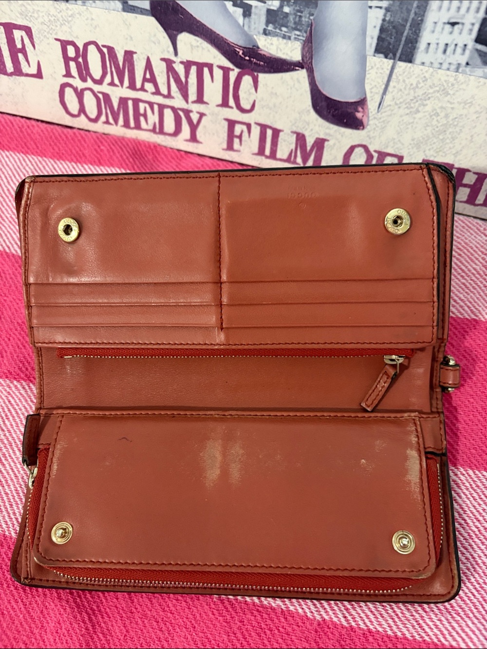 Gucci Guccissima  like a peach color Signature Continental Wallet Rehab wallet - Picture 6 of 11